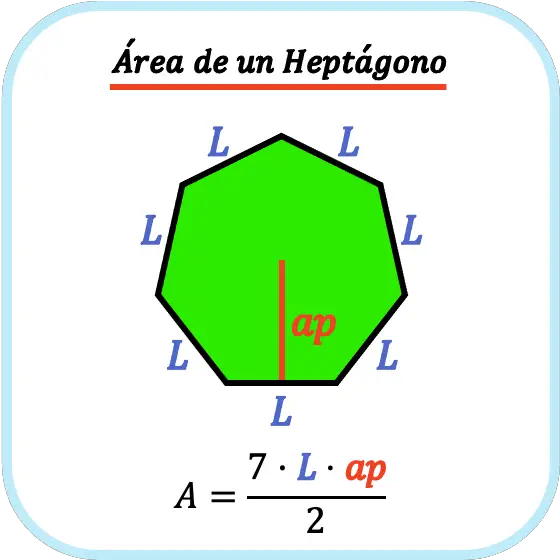area de un heptagono