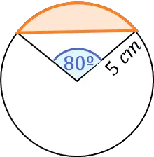 ejemplo area segmento circular