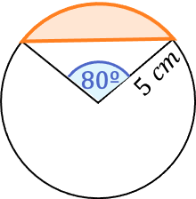 ejemplo area segmento circular