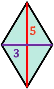 calcular el perimetro de un rombo con sus diagonales
