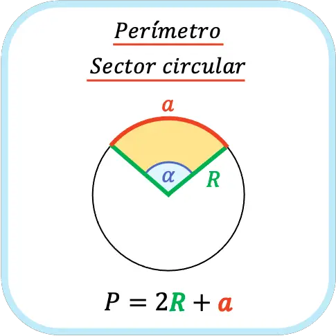 perimetro de un sector circular