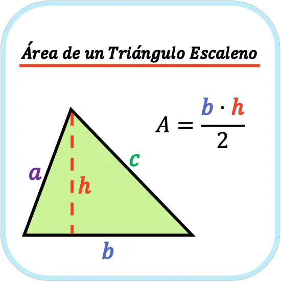 area de un triangulo escaleno