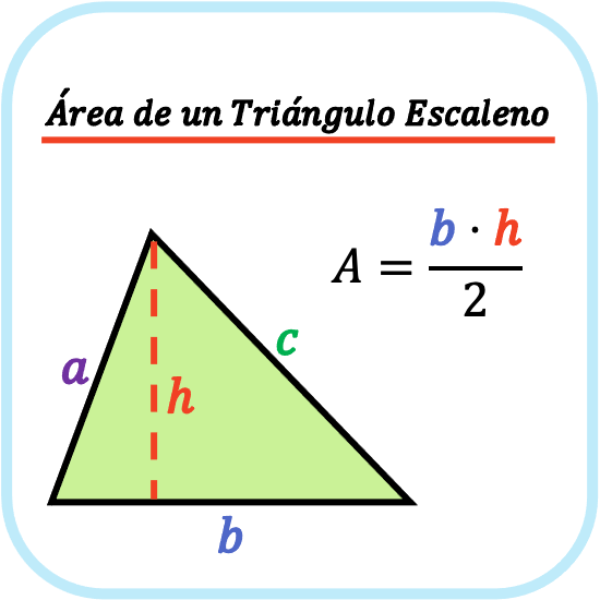 Formula Para Calcular El Area Y Perimetro Del Triangulo Escaleno ...