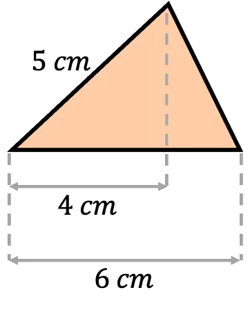ejemplo del area de un triangulo acutangulo