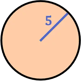 ejemplo del area de un circulo