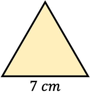 ejemplo del area de un triangulo equilatero