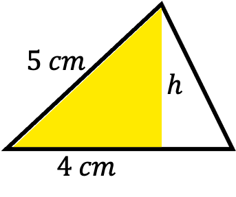 ejercicio resuelto del área de un triangulo