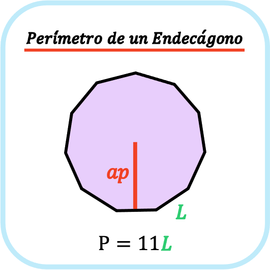 perimetro de un endecagono