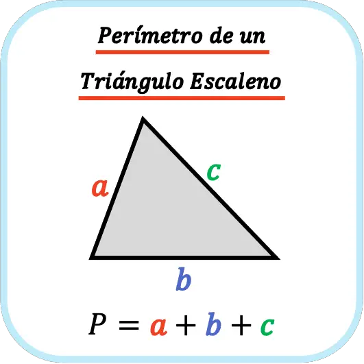 cambiar Dios terraza Perímetro de un triángulo escaleno (ejemplos y calculadora)