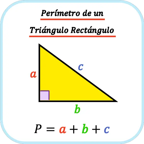perimetro de un triangulo rectangulo