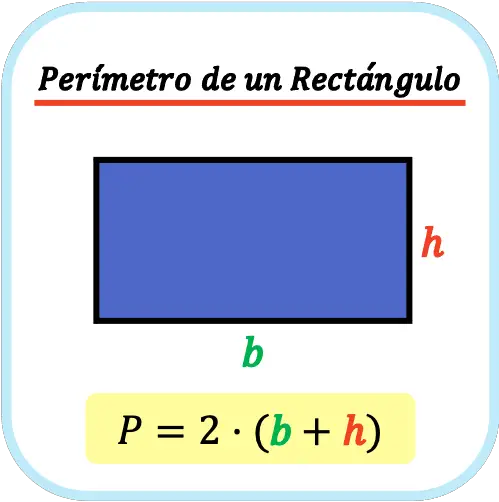 Perímetro de un rectángulo: ejemplos y calculadora