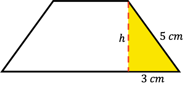 ejercicio resuelto del area de un trapecio isosceles