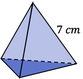 ejemplo del cálculo del área de un tetraedro