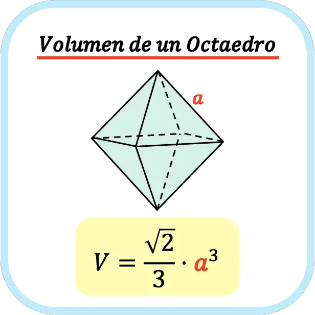 volumen de un octaedro
