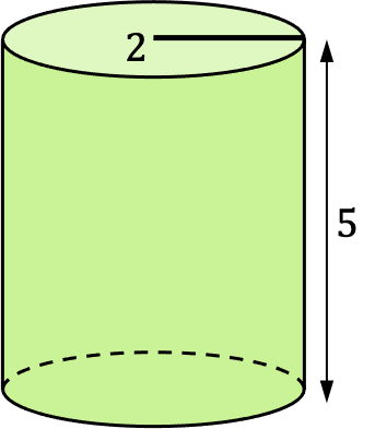 ejemplo resuelto del cálculo del volumen de un cilindro