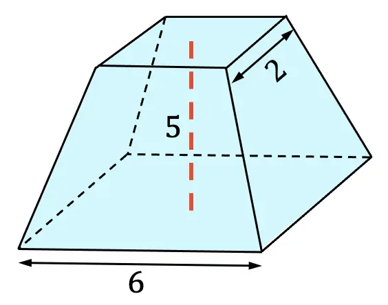 ejemplo de un tronco de pirámide (o pirámide truncada)