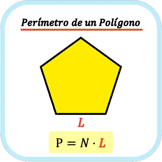 fórmula del perímetro de un polígono regular