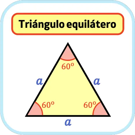 triángulo equilátero