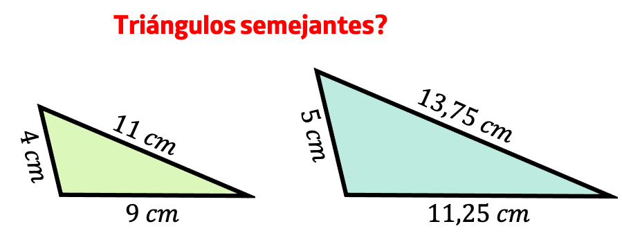 Ejercicio resuelto de la razón de semejanza